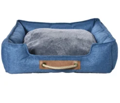 Dehner Lieblinge Kuschelbett Cyrus, rechteckig, blau