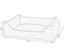 Dehner Lieblinge Kuschelbett Beanie, rechteckig, beige