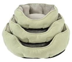 Dehner Lieblinge Kuschelbett Pitch, oval, grün