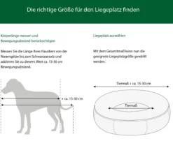 Dehner Lieblinge Kuschelbett Chiara, rund, grau