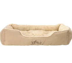 Dehner Lieblinge Kuschelbett Sammy, rechteckig, beige