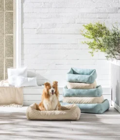 Dehner Lieblinge Kuschelbett Kenzie, rechteckig, beige