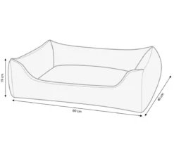 Dehner Lieblinge Kuschelbett Sleek, rechteckig