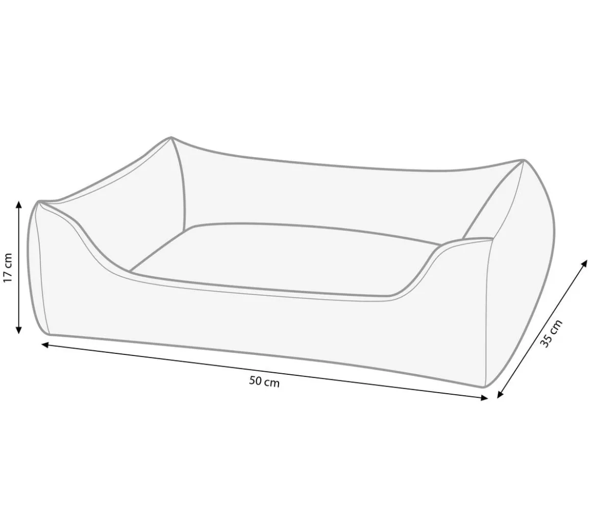 Dehner Lieblinge Kuschelbett Sleek, rechteckig