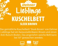 Dehner Lieblinge Kuschelbett Sleek, rechteckig