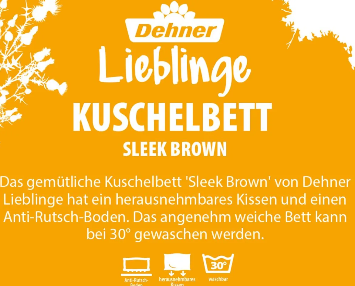 Dehner Lieblinge Kuschelbett Sleek, rechteckig
