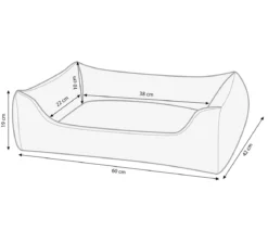 Dehner Lieblinge Kuschelbett Emma, rechteckig