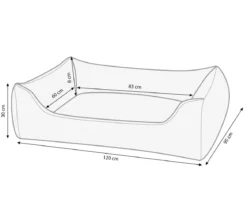 Dehner Lieblinge Kuschelbett Emma, rechteckig