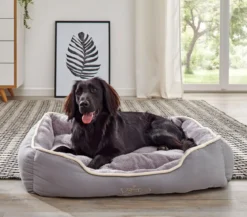 Dehner Lieblinge Kuschelbett Sammy, rechteckig, grau