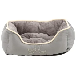 Dehner Lieblinge Kuschelbett Sammy, rechteckig, grau