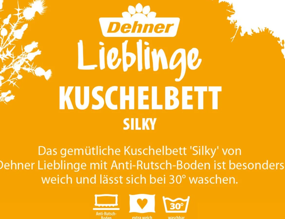 Dehner Lieblinge Kuschelbett Silky, rechteckig