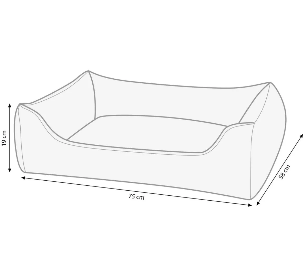 Dehner Lieblinge Kuschelbett Silky, rechteckig