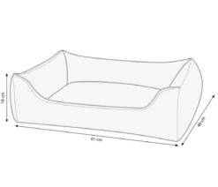 Dehner Lieblinge Kuschelbett Silky, rechteckig