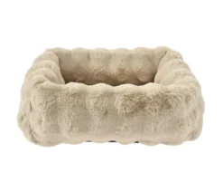 Dehner Lieblinge Kuschelbett Calgary, beige, rechteckig