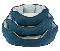 Dehner Lieblinge Kuschelbett Pitch, oval, blau