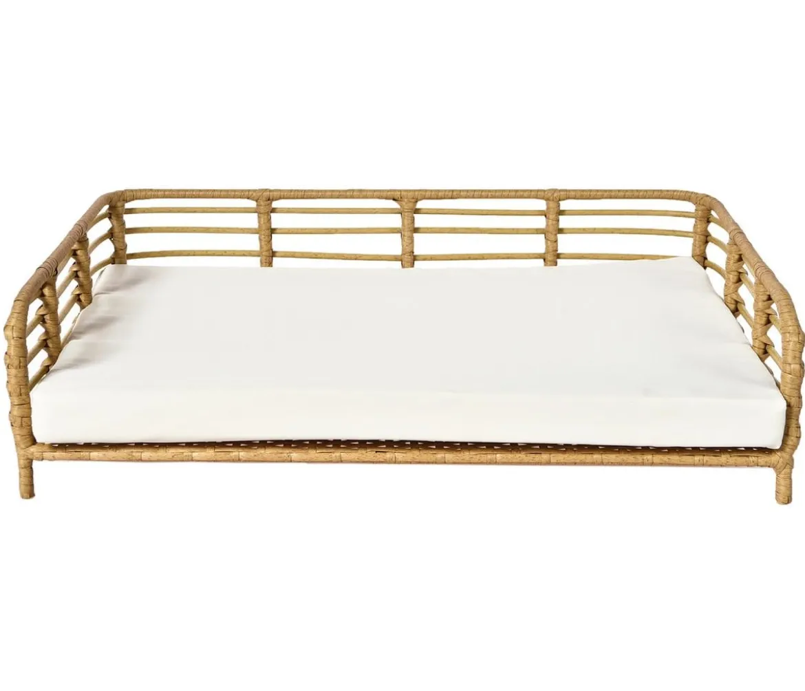 Dehner Lieblinge Kuschelbett Elton, rechteckig, weiß, ca. B74/H20/T49 cm