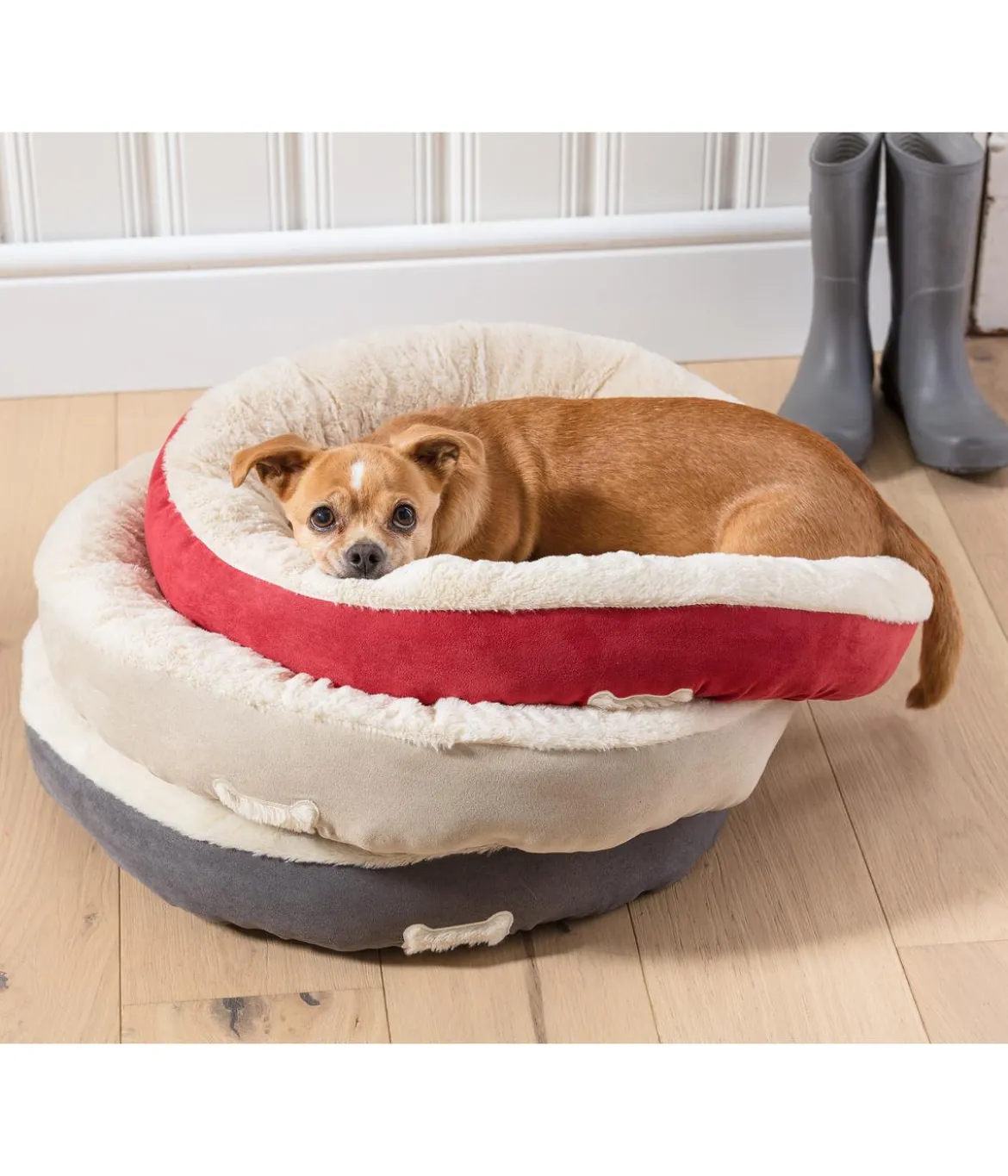 Dehner Lieblinge Kuschelbett Rocky, rund