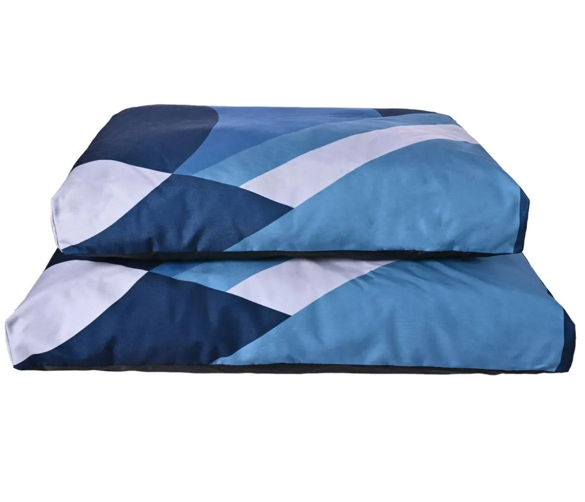 Dehner Lieblinge Kuschelkissen Blue Wave, blau