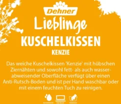 Dehner Lieblinge Kuschelkissen Kenzie, rechteckig, beige