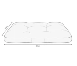 Dehner Lieblinge Kuschelkissen Linette, rechteckig, grau