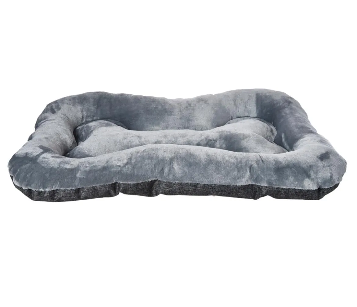 Dehner Lieblinge Kuschelkissen Cleo, rechteckig, grau