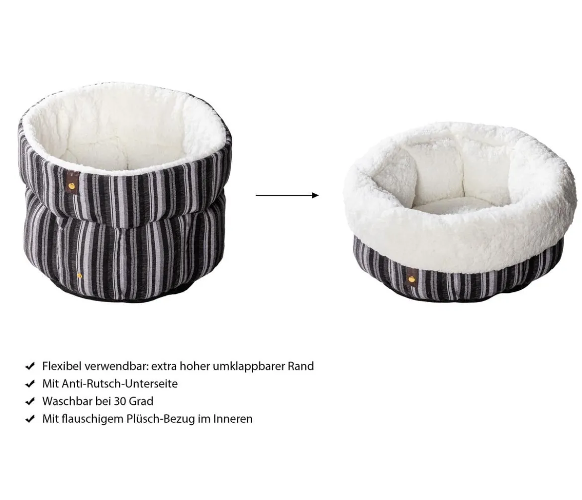 Dehner Lieblinge Kuschelnest Alva, rund, ca. Ø43/H26-32 cm