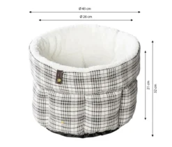 Dehner Lieblinge Kuschelnest Hilma, rund, ca. Ø43/H26-32 cm