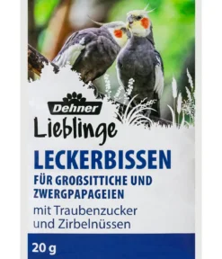 Dehner Lieblinge Leckerbissen für Großsittiche und Zwergpapageien, 20 g