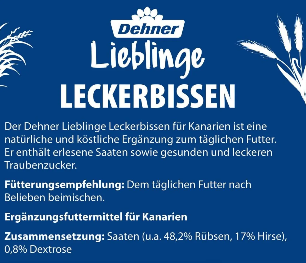 Dehner Lieblinge Leckerbissen für Kanarien, 20 g
