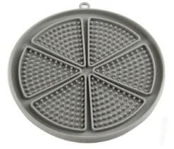 Dehner Lieblinge Leckmatte Jack, grau, ca. Ø18/H1,6 cm