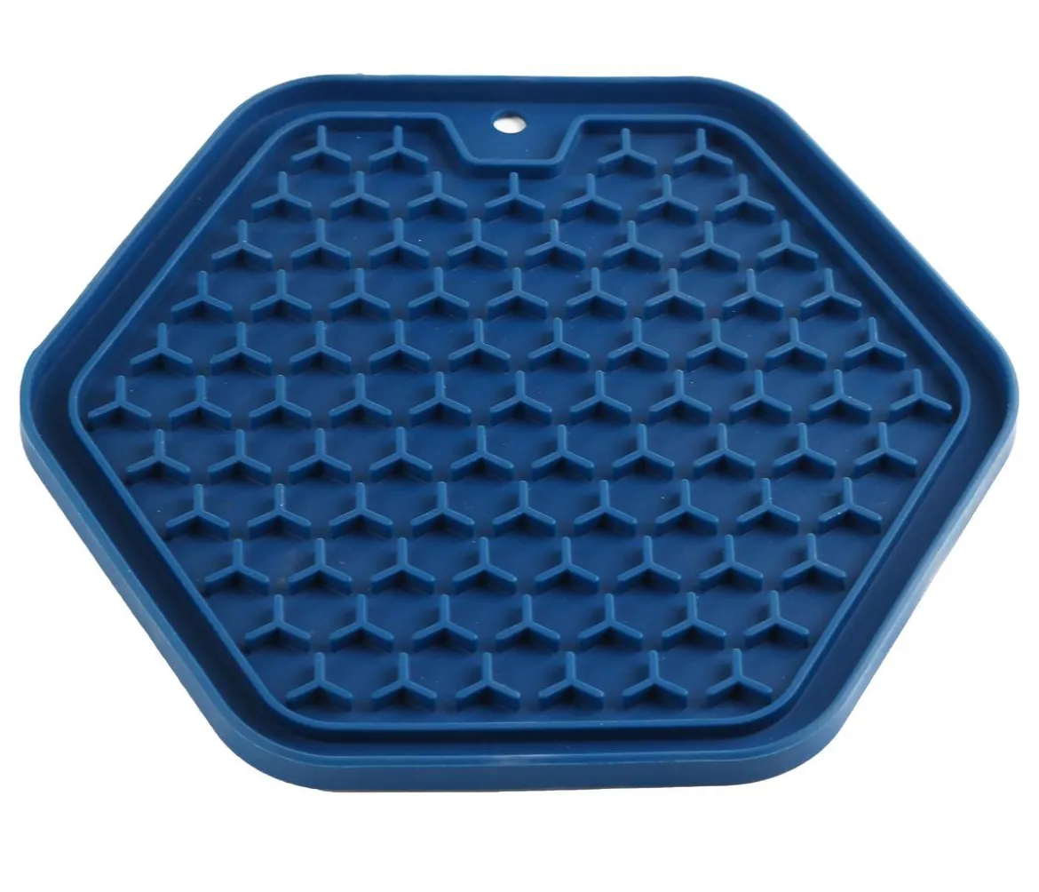 Dehner Lieblinge Leckmatte Sam, blau, ca. B22,5/1/T20 cm