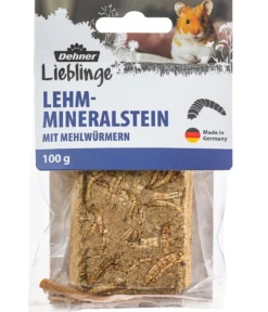 Dehner Lieblinge Lehm-Mineralstein Mehlwurm, 100 g