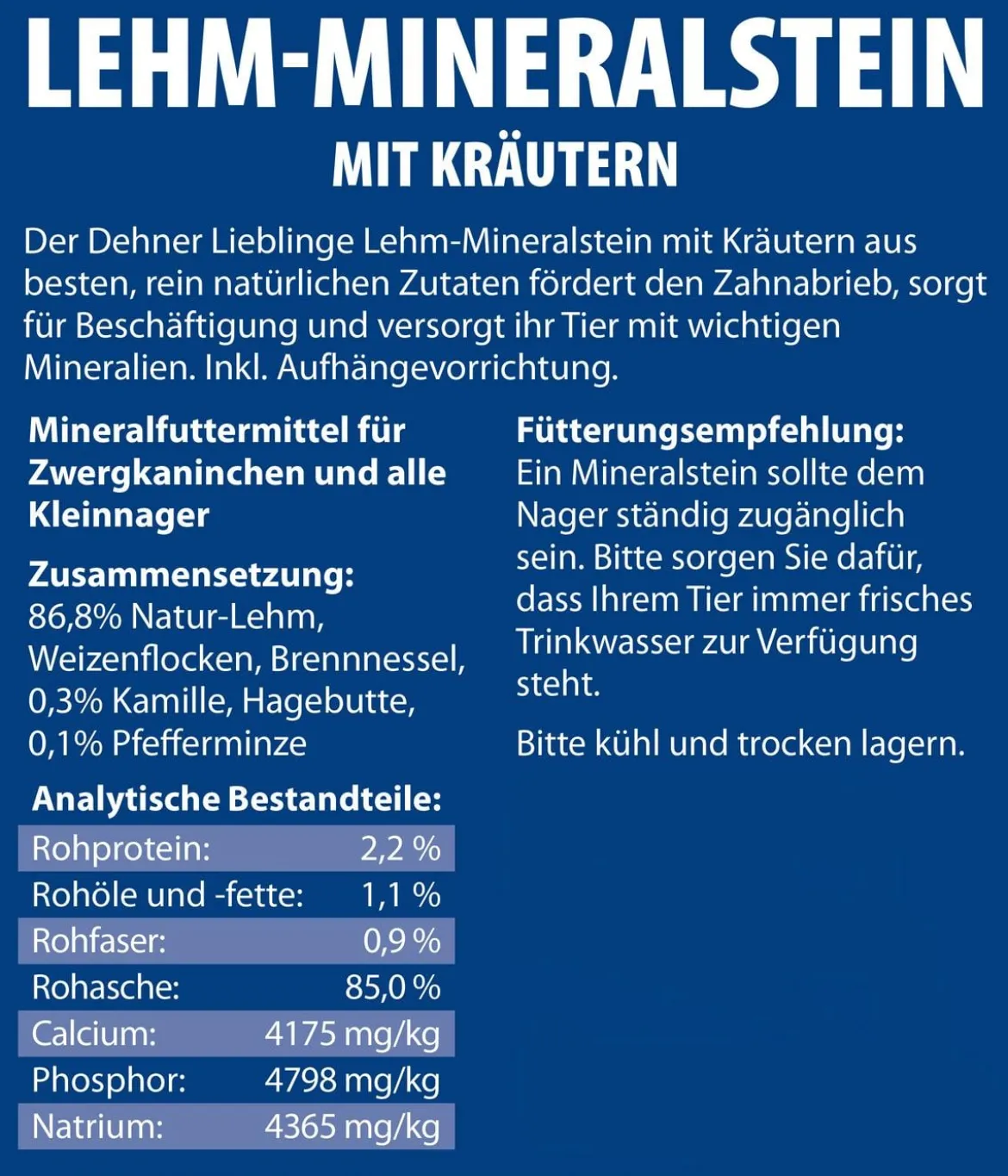 Dehner Lieblinge Lehm-Mineralstein Kräuter, 100 g