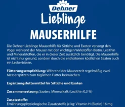 Dehner Lieblinge Mauserhilfe für Sittiche und Exoten, 20 g