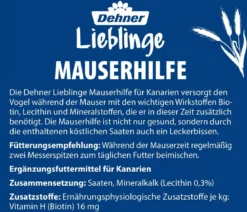 Dehner Lieblinge Mauserhilfe für Kanarien, 20 g