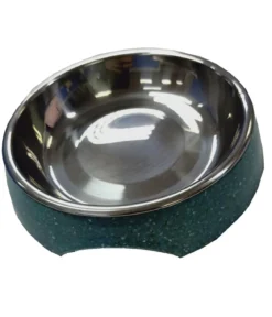 Dehner Lieblinge Melaminnapf, silber/blau