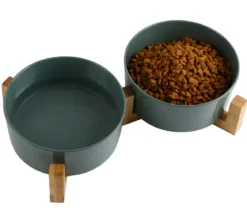 Dehner Lieblinge Melaminnapf-Set, grün, 2 x 1050 ml