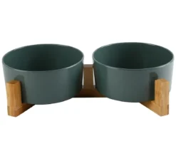 Dehner Lieblinge Melaminnapf-Set, grün, 2 x 1050 ml
