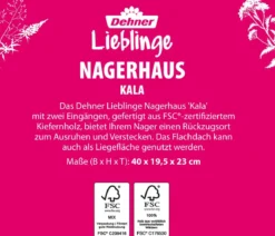 Dehner Lieblinge Nagerhaus Kala, ca. B40/H19,5/T23 cm