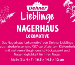Dehner Lieblinge Nagerhaus Lokomotive, ca. B16,5/H14,6/T12 cm