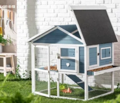Dehner Lieblinge Nagerheim Castel, hellblau, ca. B106/H108/T103 cm