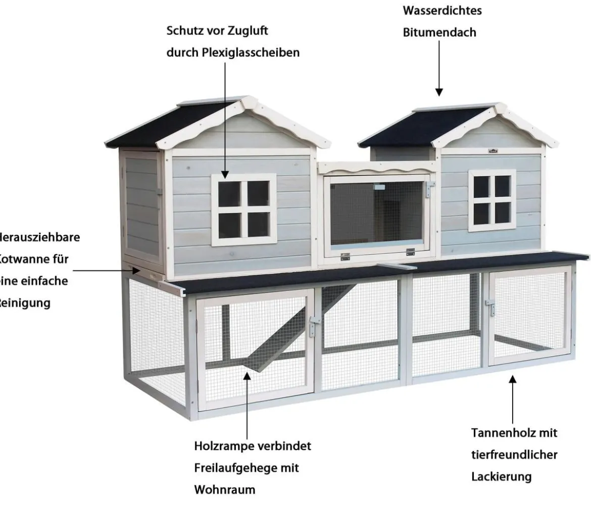 Dehner Lieblinge Nagerheim Refugio, ca. B190/H117/T76 cm