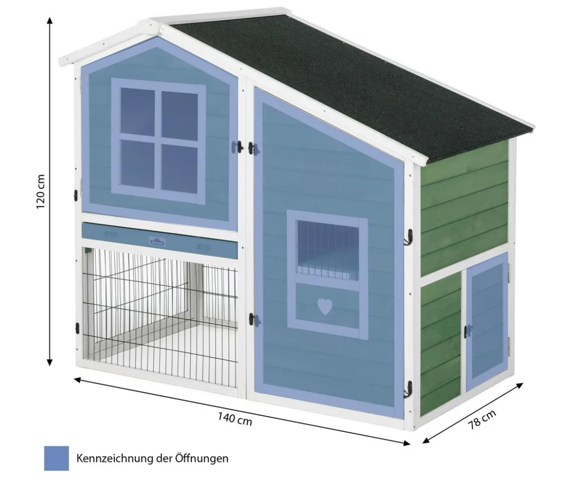 Dehner Lieblinge Nagerheim Tempio, ca. B140/H120/T78 cm