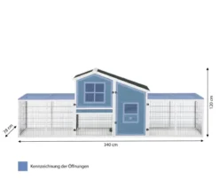 Dehner Lieblinge Nagerheim Tempio inkl. Freigehege Monumento, ca. B340/H120/T78 cm