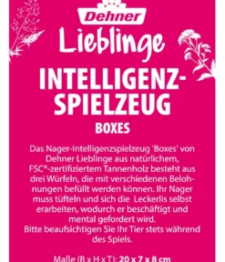 Dehner Lieblinge Nager-Intelligenzspielzeug Boxes, ca. B20/H7/T8 cm