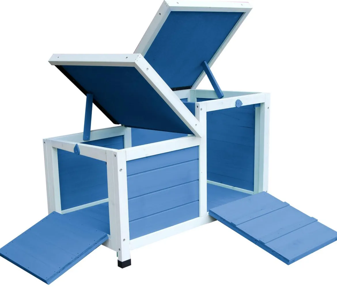 Dehner Lieblinge Nagerschlafhaus Teatro, blau, ca. B70/H45/T43 cm
