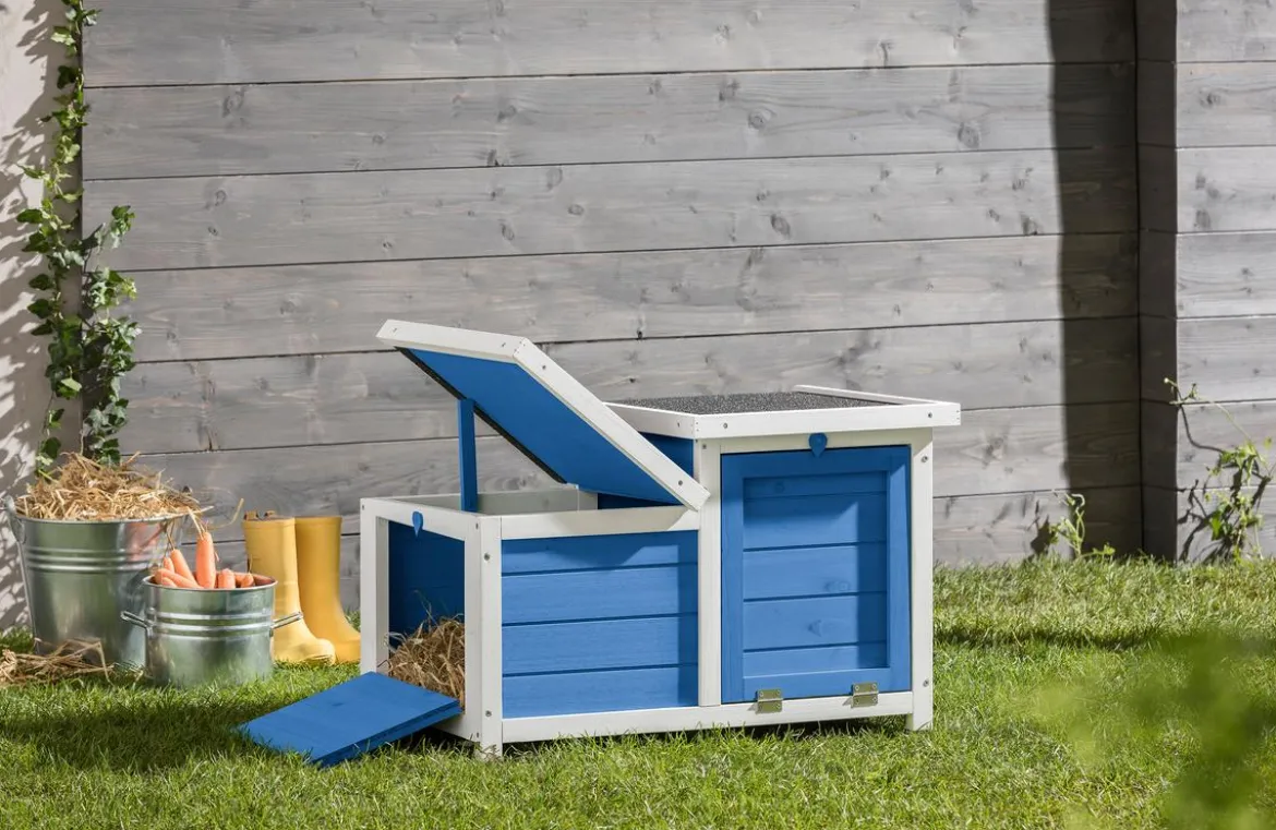 Dehner Lieblinge Nagerschlafhaus Teatro, blau, ca. B70/H45/T43 cm