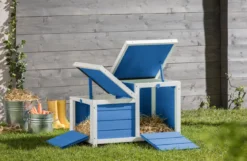 Dehner Lieblinge Nagerschlafhaus Teatro, blau, ca. B70/H45/T43 cm