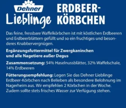 Dehner Lieblinge Nagersnack Erdbeer-Körbchen, 15 g