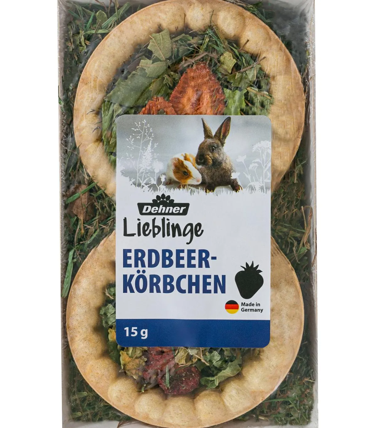 Dehner Lieblinge Nagersnack Erdbeer-Körbchen, 15 g